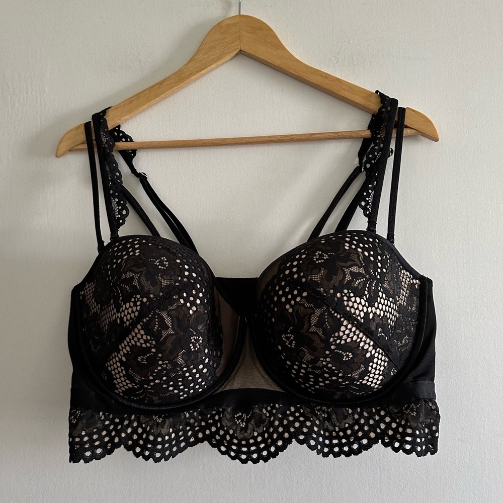 Cacique Black Lace Bra